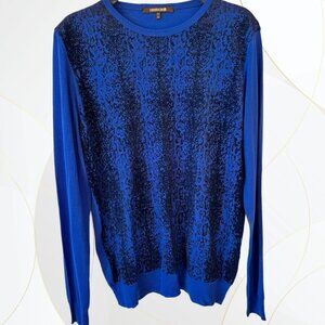 Roberto Cavalli Graphic Print Wool Sweater
